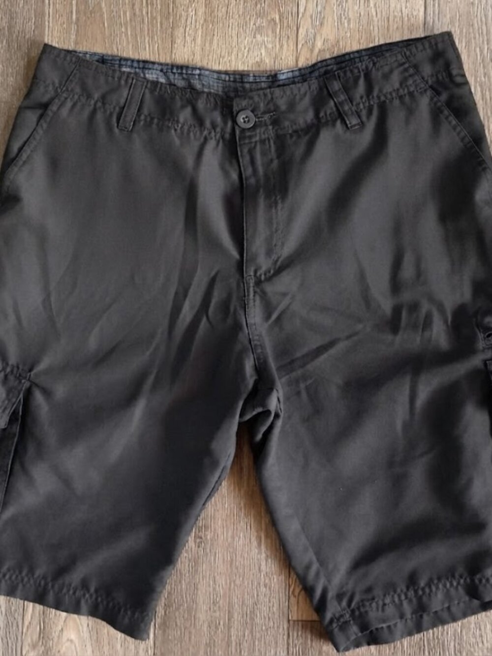 Burnside Men's Dark Charcoal Gray Cargo Shorts Size 32 (6 Pockets)